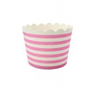 Robert Gordon Pink & White Stripe Baking cups